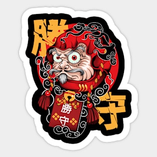 Daruma Charm Sticker